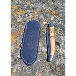 étui couteau laguiole - fourreau couteau en cuir - retour daubrac-aveyron-cadeau français-cadeau original-cade entreprises-bleu b