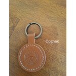 porte clef-cuir-tannage végétal-cognac-français-retour daubrac--