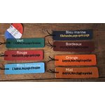 marque pages en cuir brodés - retour daubrac - aveyron - cadeau original - cadeau français