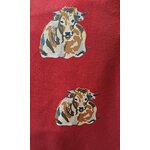vaches Aubrac sur tablier bordeaux - cadeau français - cadeau original - retour daubrac