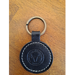 porte clef-cuir-tannage végétal-noir-français-retour daubrac-