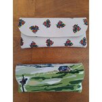 étuis à lunettes-velours tout doux-plateau de lAubrac-vaches Aubrac-cadeau français-Retour dAubrac-Aveyron