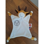 doudou vache Aubrac-velours tout doux-cadeau français-Retour d'Aubrac-Aveyron-