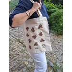 sac cabas écru-coton des Vosges-vaches Aubrac colorées-cadeau français-Retour dAubrac-Aveyron