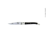 couteau de Laguiole, tissus compressé, noir, Retour dAubrac 1