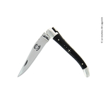 couteau de Laguiole, tissus compressé, noir, Retour dAubrac 2