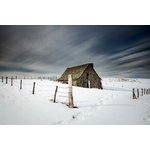Photo Refuge dans le buron - buron avec neige - Retour d'Aubrac