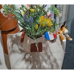 sac cabas avec fleurs-Retour dAubrac-Aveyron