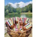 ronds de serviette en cuir brodé-cadeaux français- cadeau original-retour d'aubrac-aveyron-min