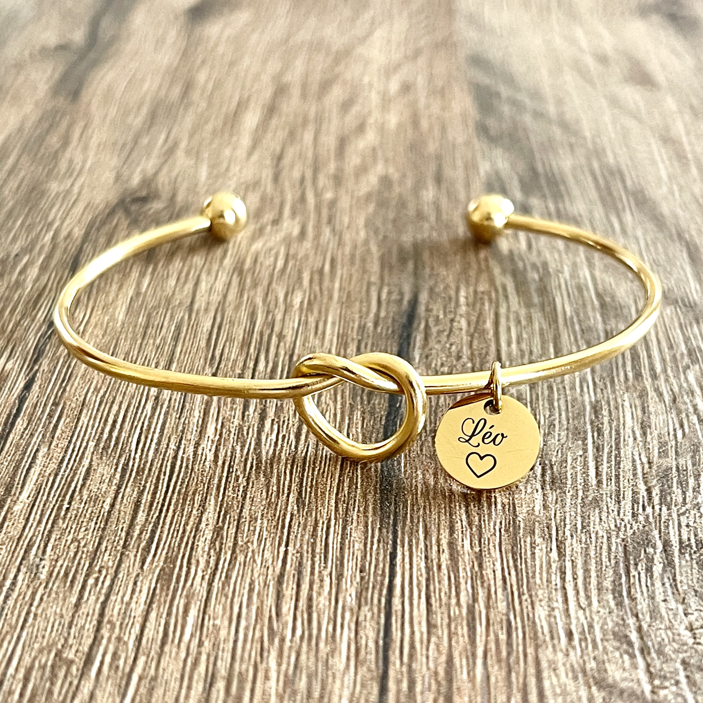 Bracelet medaille personnalisé pour enfant