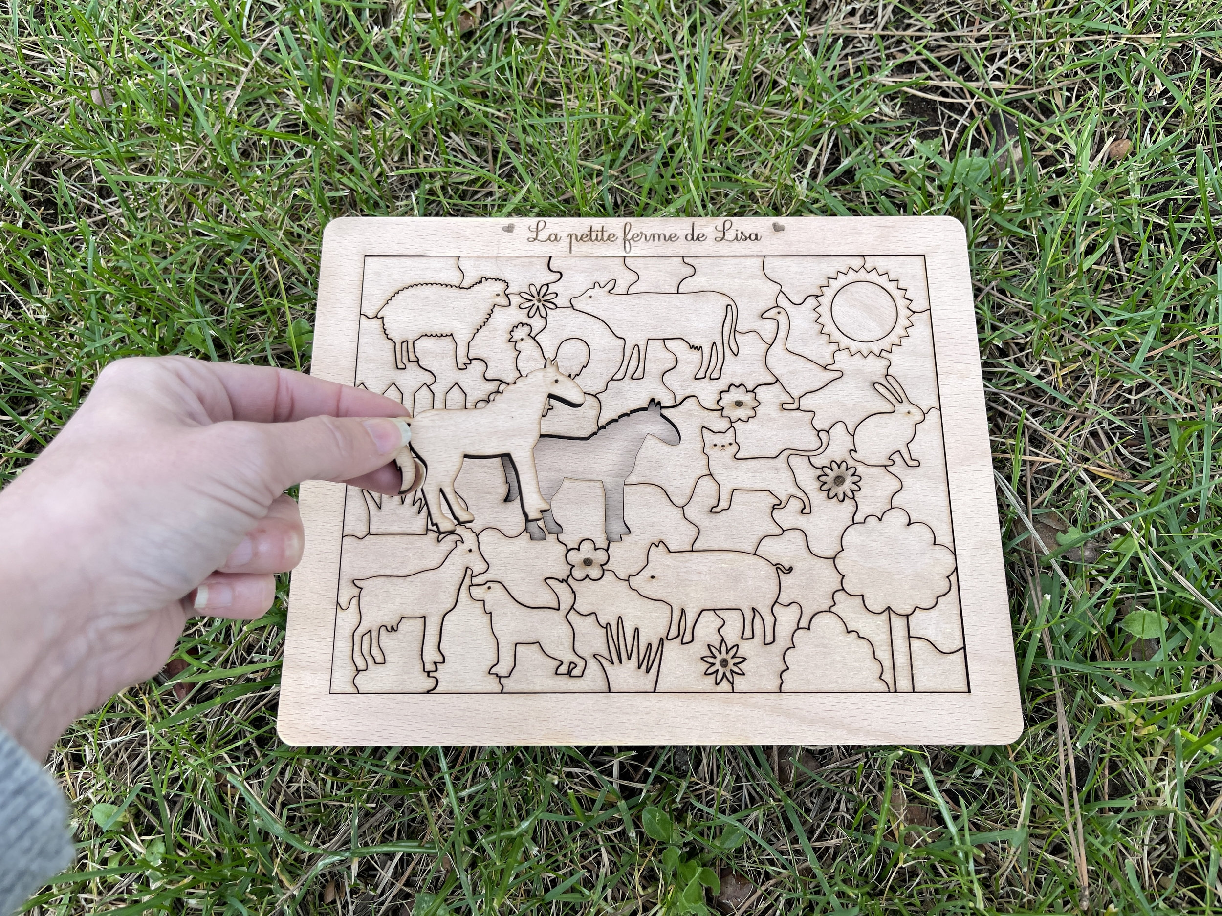 Puzzle Puzzle en Bois - Animaux de la Ferme