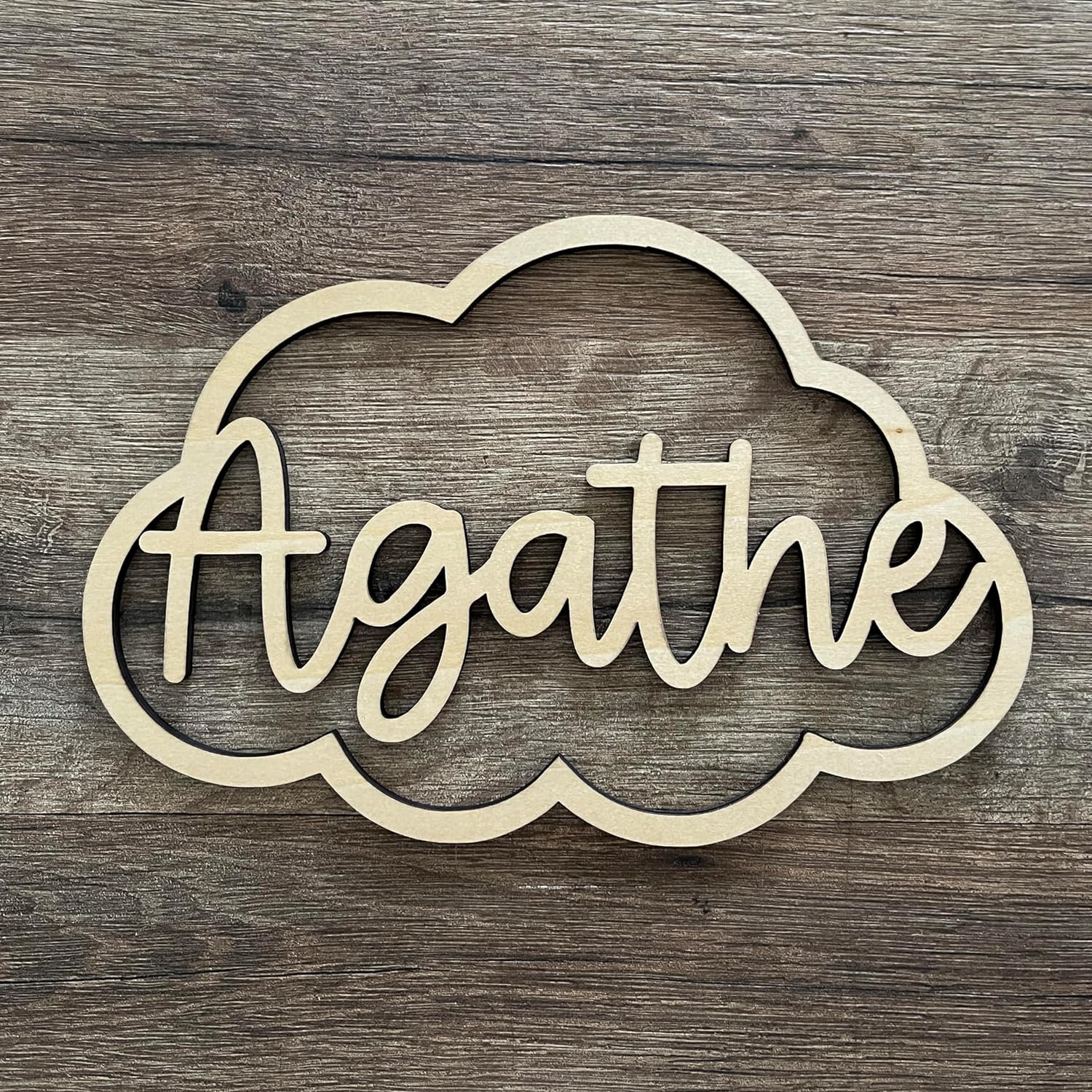 prénom personnalisé Agathe dans un nuage