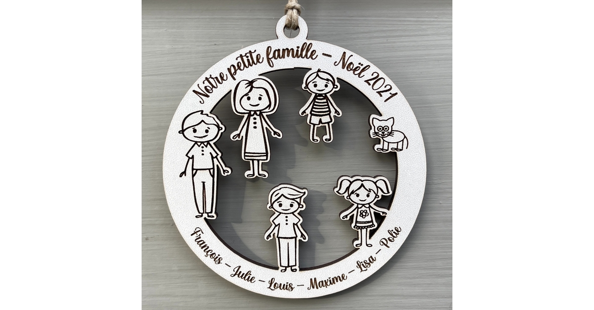 Boule De Noël Personnalsé Boule De Noël En Bos Mon Premer - Etsy France