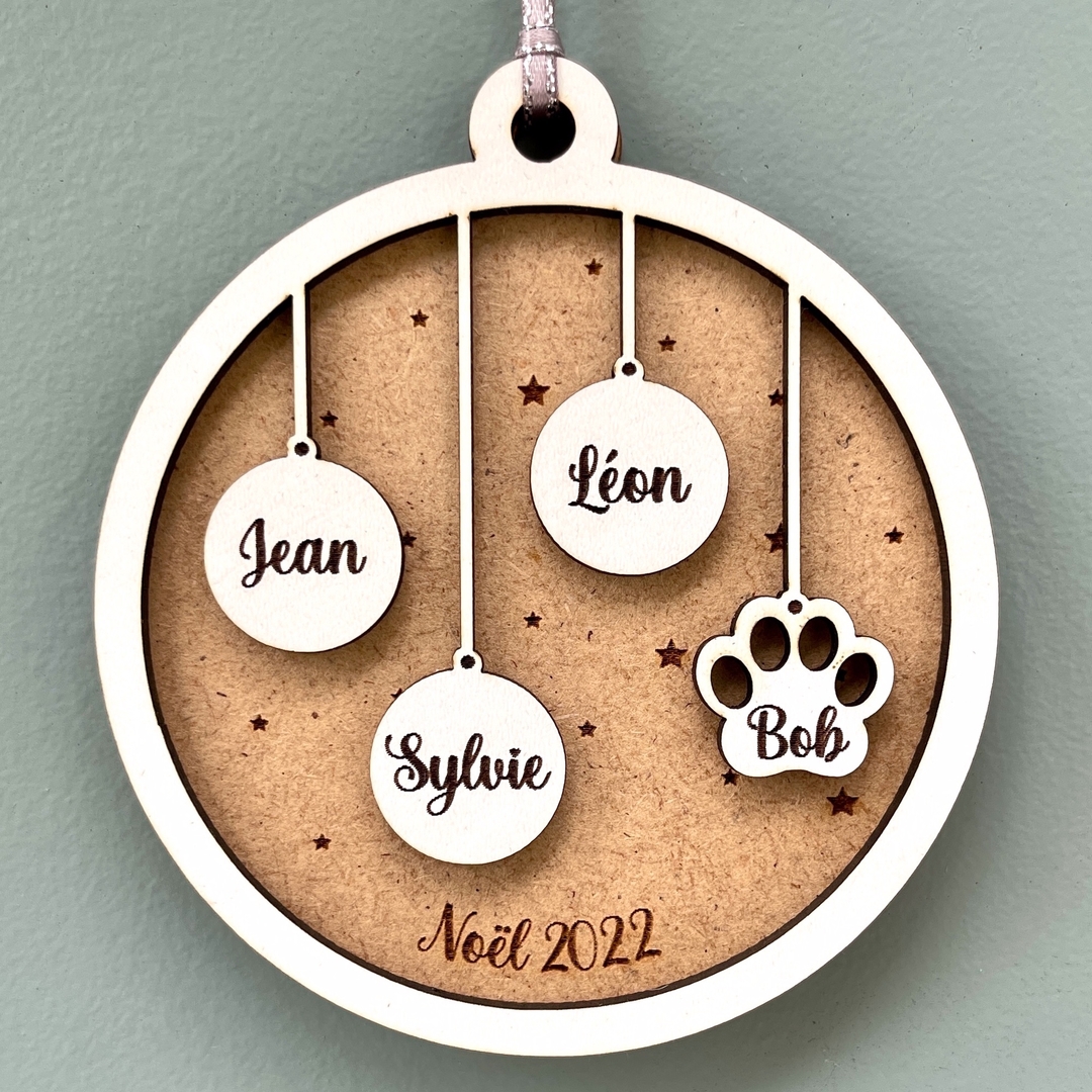 Boule De Noël Personnalisée Photo - France