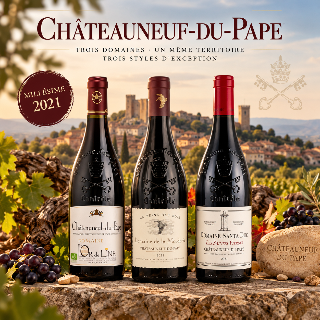 Trois Domaines, Un Terroir d’Exception