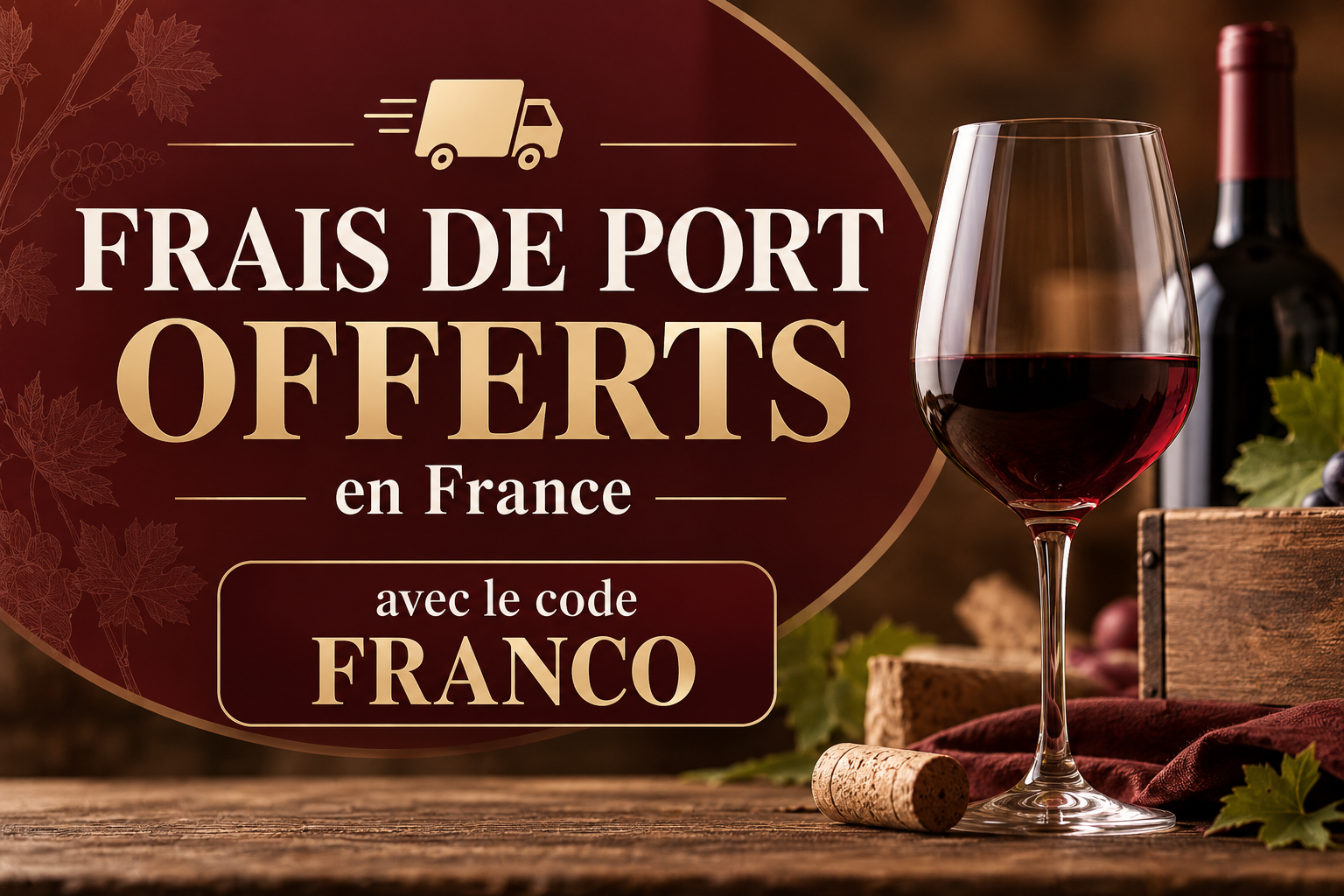 frais de port offerts vin elegance