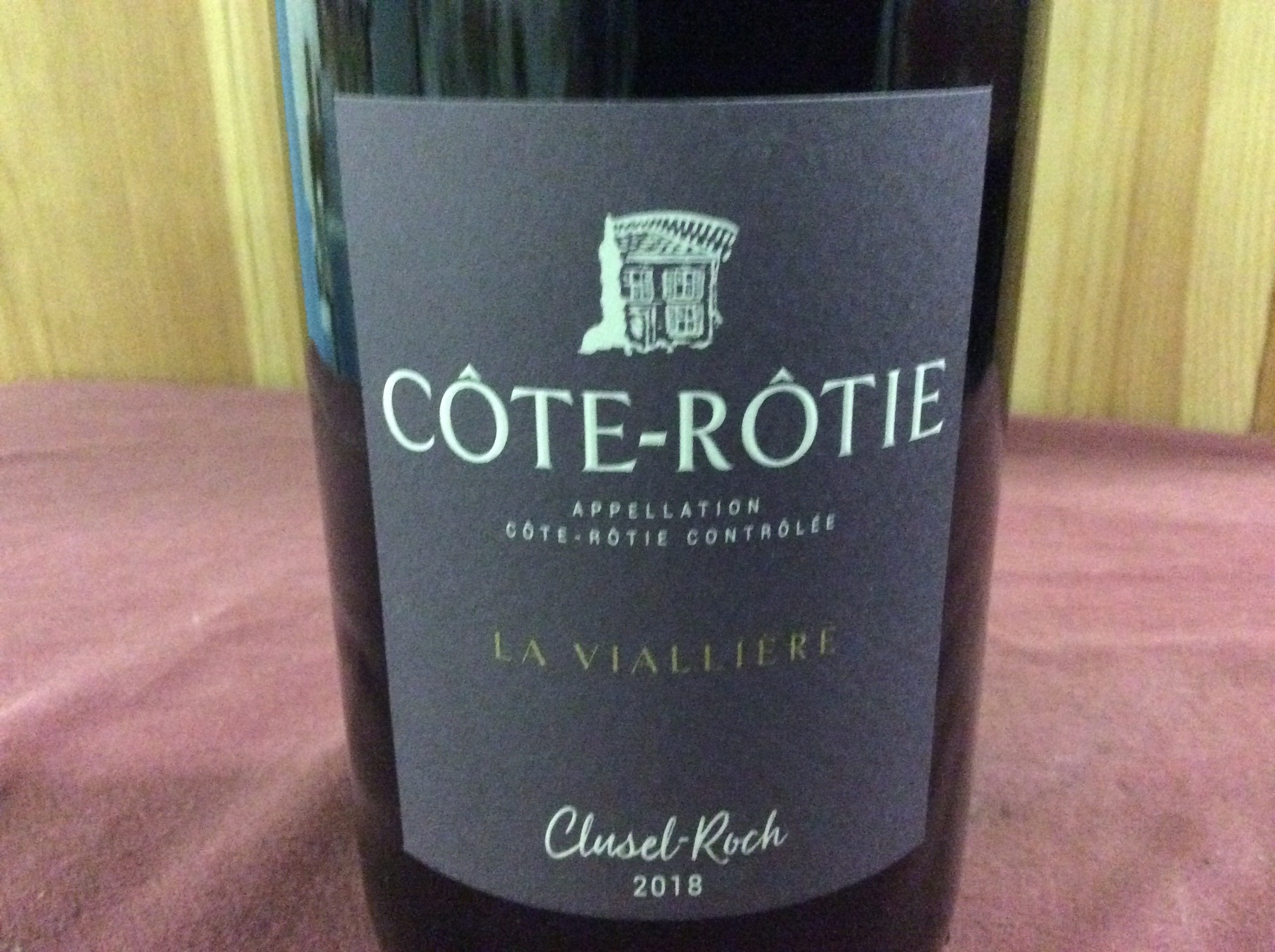 Clusel-Roch Côte-Rôtie La Viallière, photographie du millésime 2018