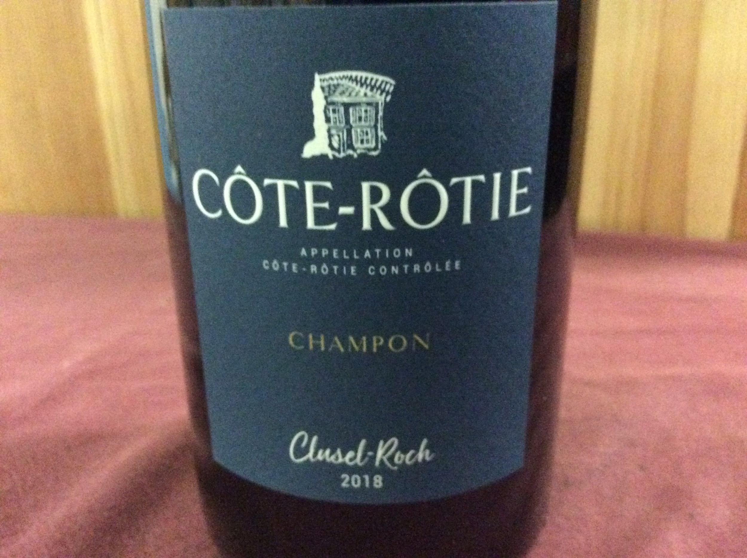 Clusel-Roch Côte-Rôtie Champon, photographie du millésime 2018