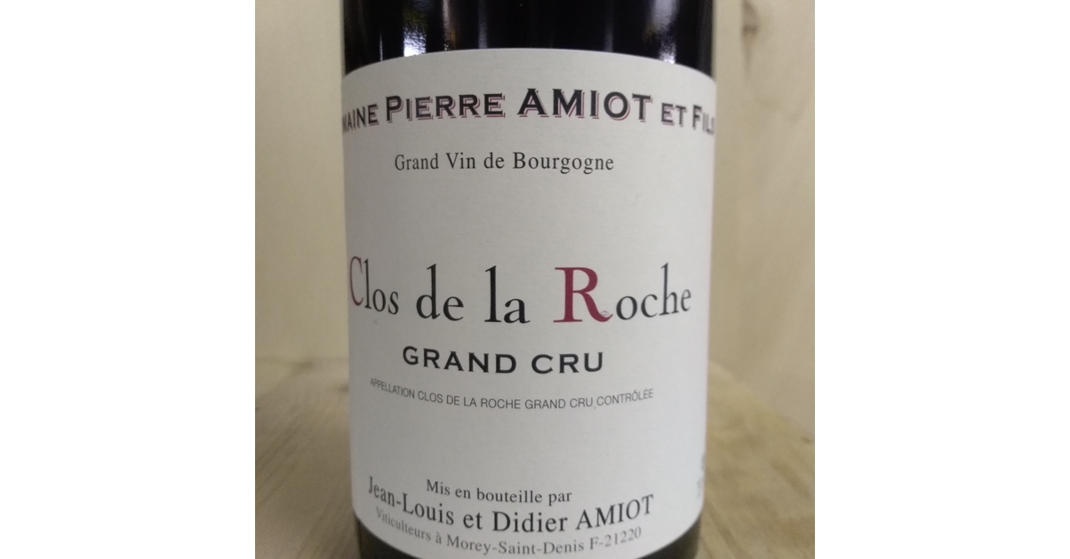 CLOS DE LA ROCHE GRAND CRU DOMAINE PIERRE AMIOT (MAGNUM) 2019