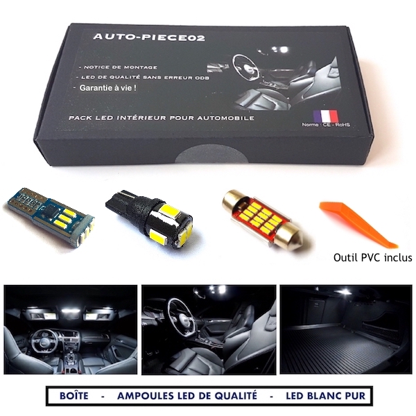 Pack ampoules LED intérieur BMW Série 1 E81 E82 E87 E88 - Auto-piece02