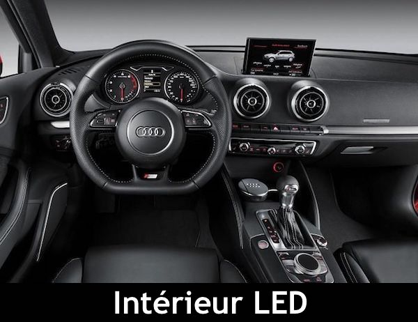 pack ampoule led intérieur Audi A3 8V