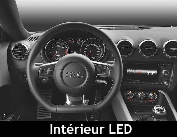 pack ampoule led intérieur pour audi TT 8J