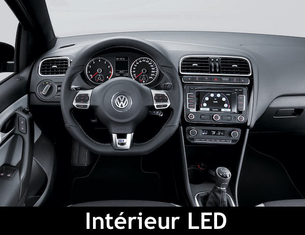 Pack ampoules LED intérieur Volkswagen Polo 6R 6C1 - Auto-piece02