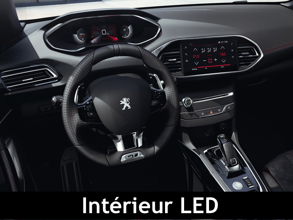 Pack ampoules LED intérieur pour Peugeot 308 II
