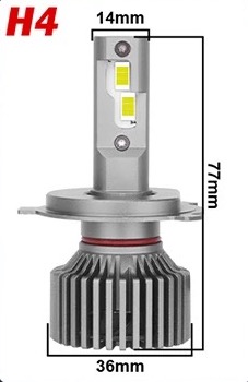 Ampoules H4 BI-LED PRO +