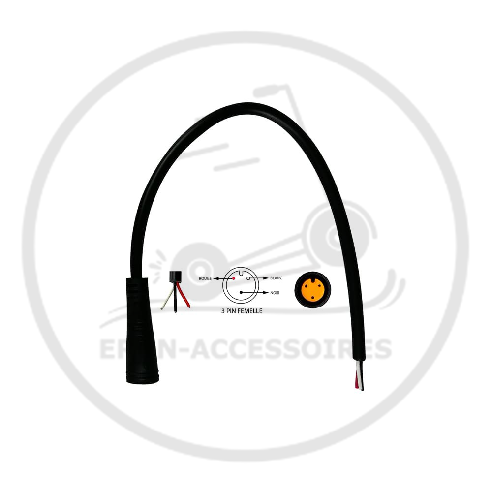 Connecteur étanche 3 pins Male Femelle