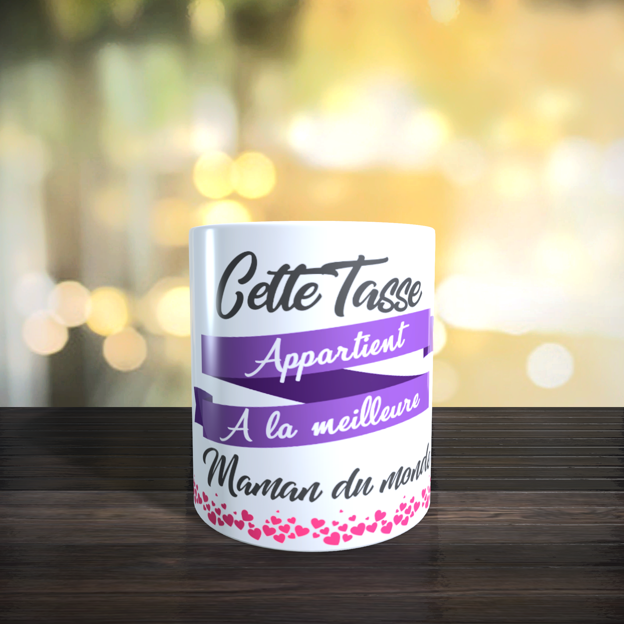 Mug cette tasse appartient a la meilleure maman du monde M-042