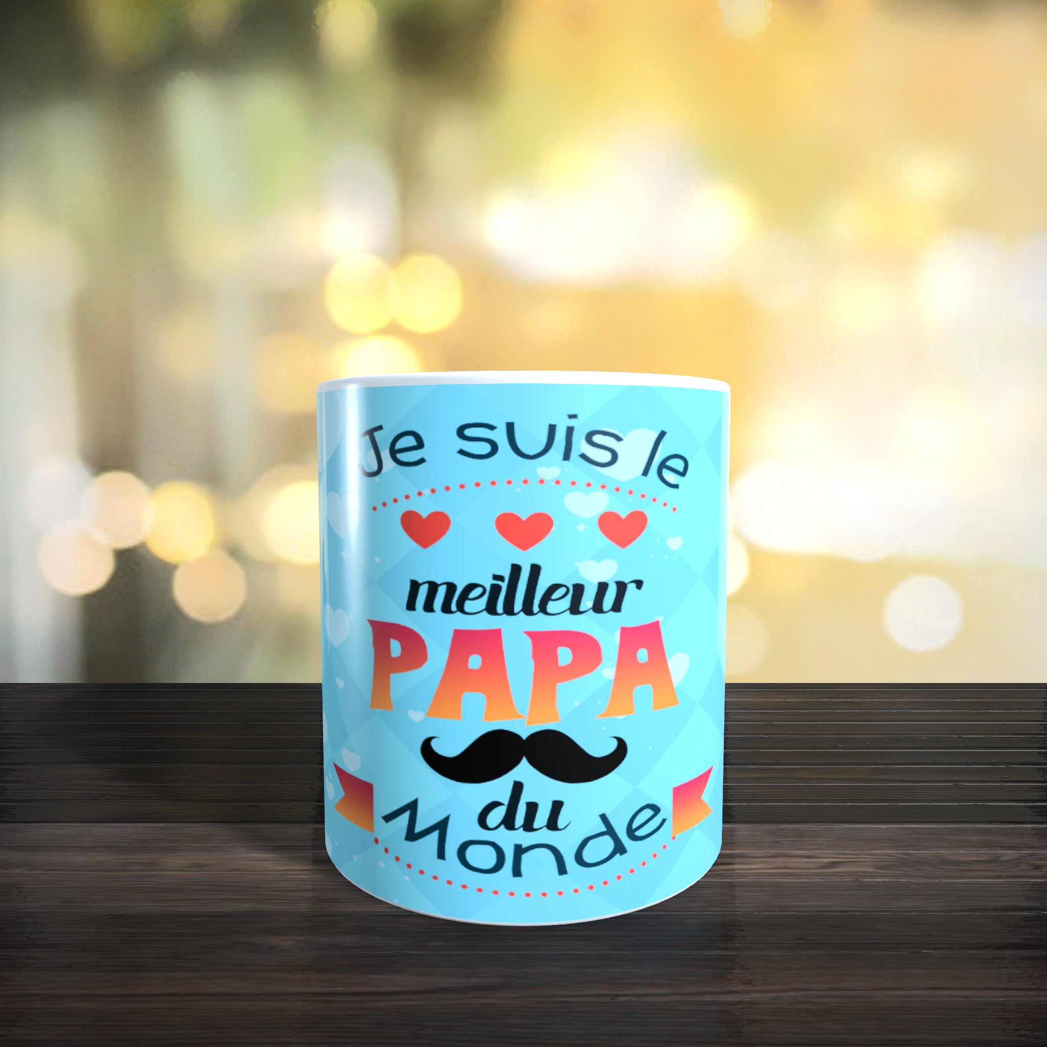 Mug meilleur papa au monde en céramique M-046
