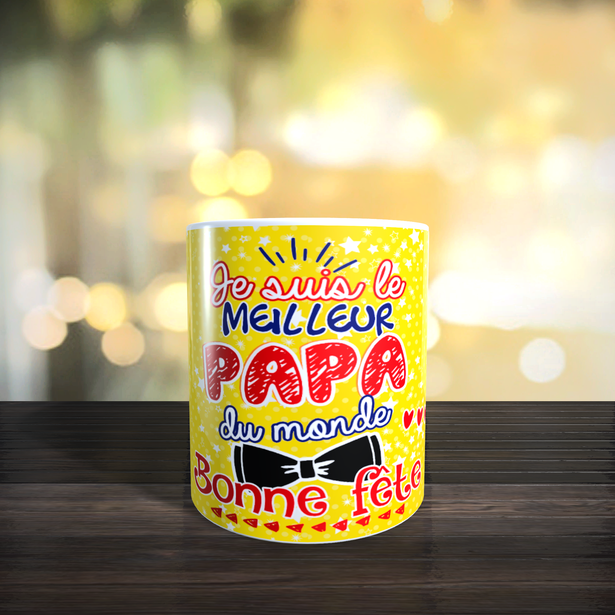 Mug je suis le meilleur papa en céramique M-047