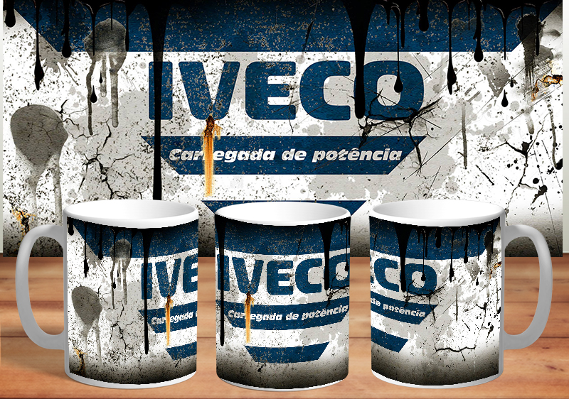 Mug blanc en céramique IVECO VINTAGE