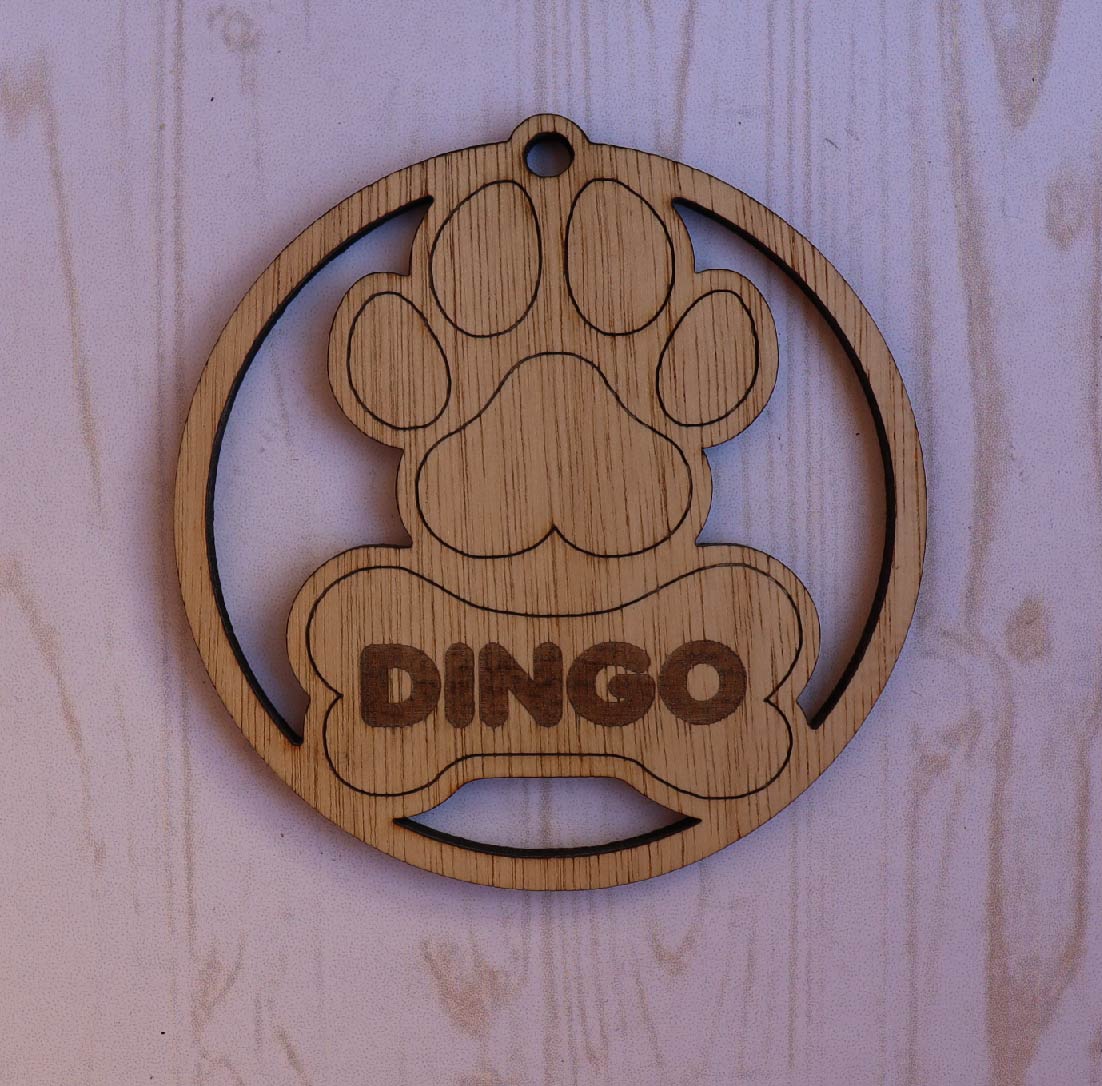 Boule de Noël personnalisable modèle pour chien CH-001