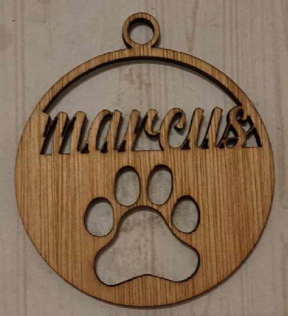 Boule de Noël personnalisable modèle pour chien CH-009