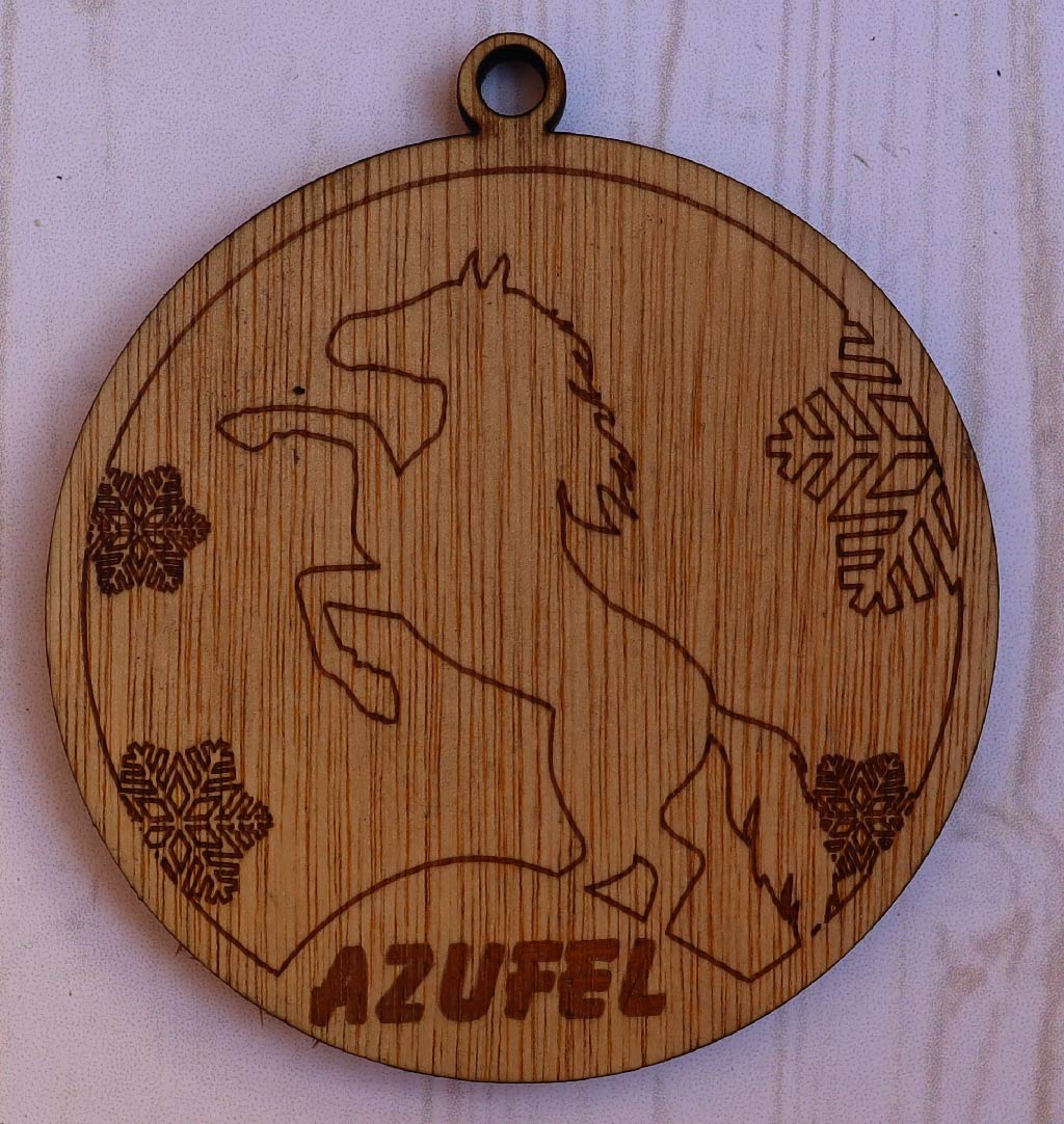 Boule de Noël personnalisable modèle pour cheval NH-003