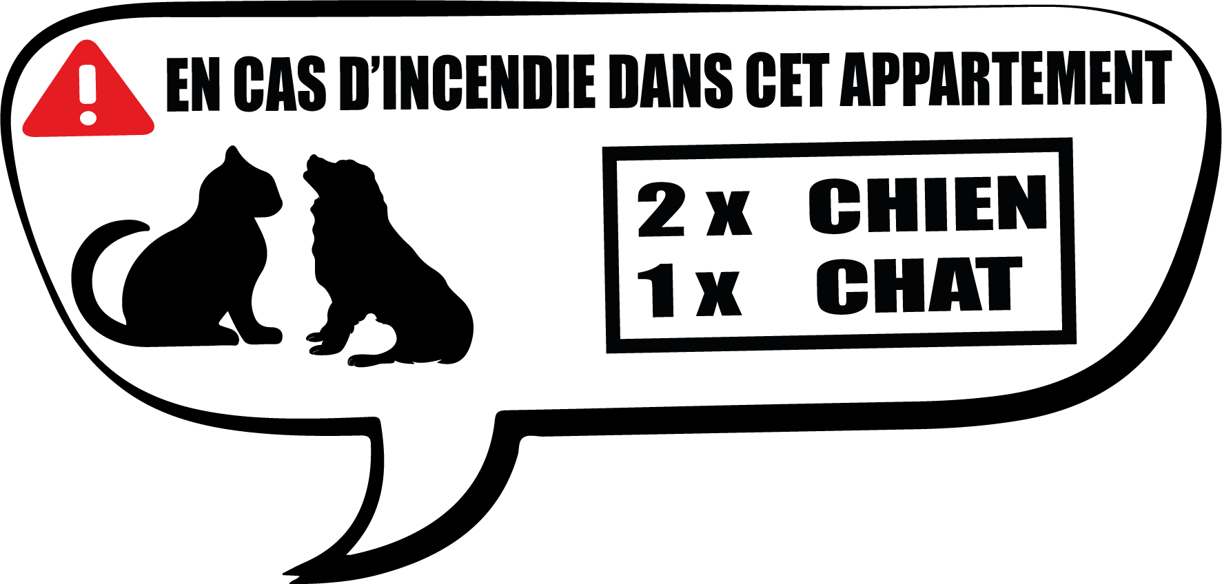 En cas d\'incendie pour animaux appartement
