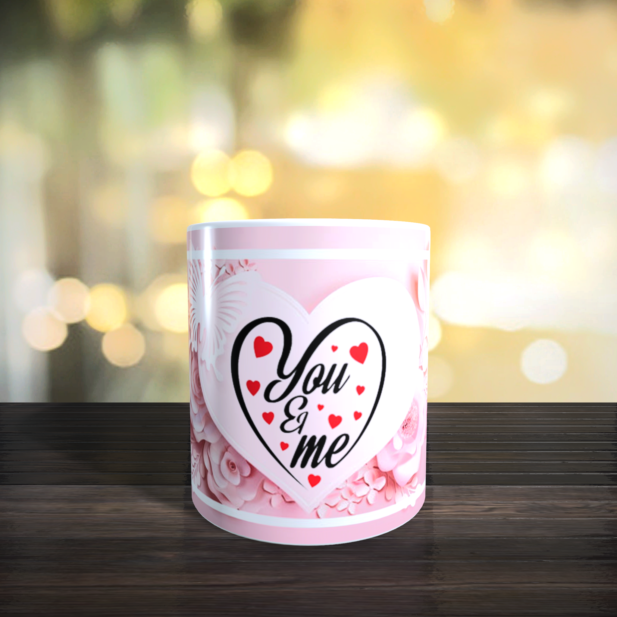 Mug love You and me personnalisé en céramique M-023