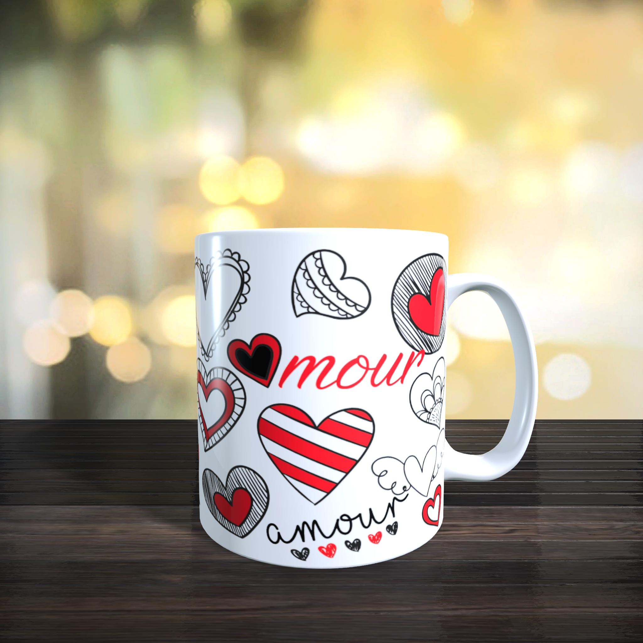 Mug personnalisé AMOUR M-024