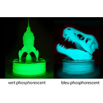 vert et bleu phosphorecent