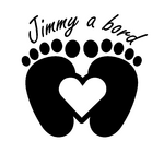 Baby feet silhouette