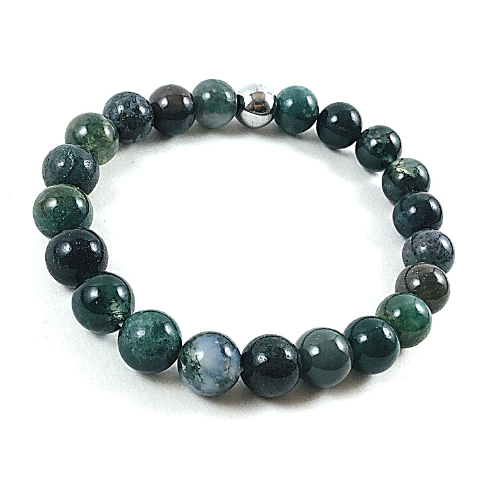 Bracelet Agate mousse