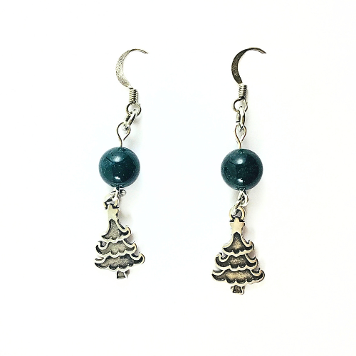 Boucles d\'oreilles Sapin d\'hiver