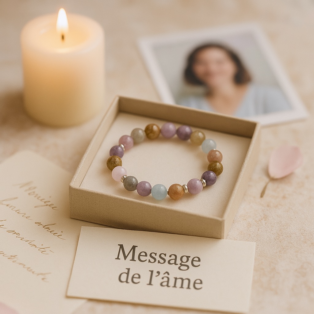 Bracelet Cré\'Intention avec message de l\'âme