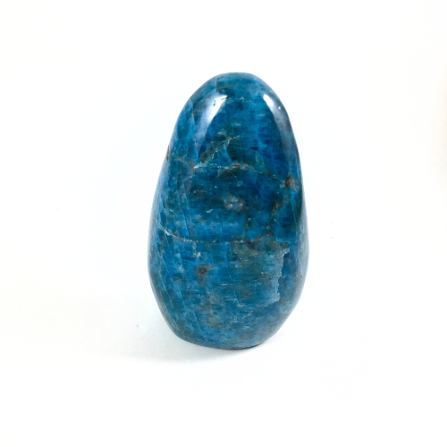 Apatite bleue 250 gr pierre polie (pièce unique)