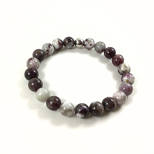 Bracelet Rubylite Blanc/Gris/Prune