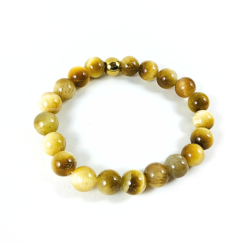 Bracelet Oeil de tigre doré