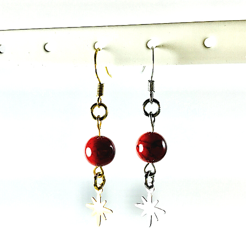 Boucles d\'oreilles Etoile du berger