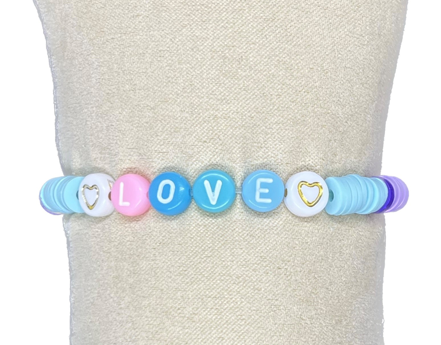 bracelet love bleu-violet 2
